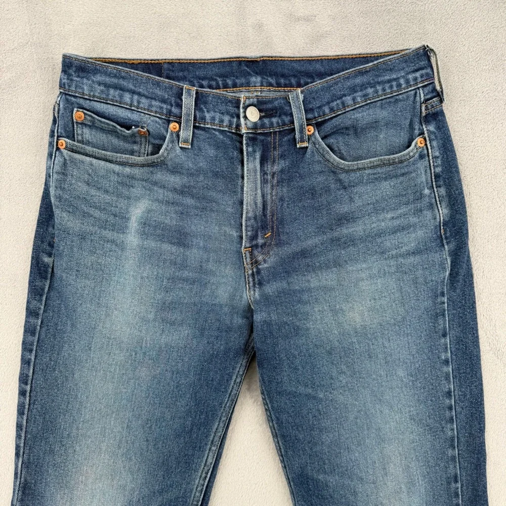 Levis 514 Mens Straight‎ Fit Jeans Dark Wash Straight Leg Size W30 L32 - Picture 5 of 16